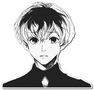🙁 Kuki Urie Tokyo Ghoul Anime, Manga, Tokyo Ghoul, Kuki Urie, Personaje, Sticker telegram sticker