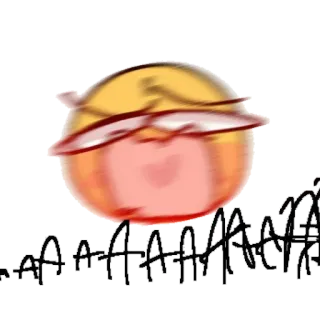 🤧 AAAAAAAA Mème, Cri, Émotion, Balle, Panique whatsapp sticker