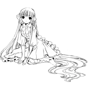 ⁉ anime, manga, girl, illustration, drawing, artwork telegram sticker