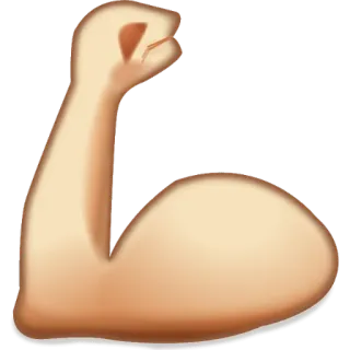 💪 рука, мускул, эмодзи, сила, бицепс telegram sticker
