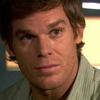 🥺 Dexter Morgan Dexter asesino en serie, analista de sangre, serie de TV, crimen, drama telegram sticker