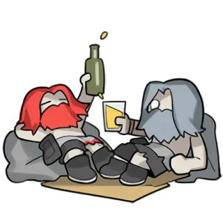 🍻 uống, hoạt hình, rượu, tiệc, nhân vật telegram sticker