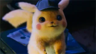 🙂 Detective Pikachu Pokemon Detective Pikachu 皮卡丘, 宝可梦, 侦探, 黄色, 帽子, 电影 telegram sticker