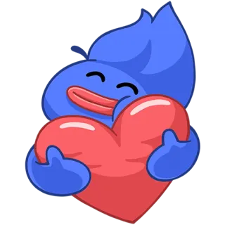🥰 corazón, amor, dibujos animados, abrazo, cariño, personaje, lindo whatsapp sticker