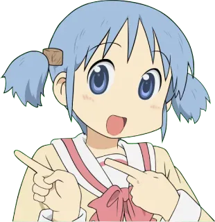 👈 anime, cartoon, girl, cute telegram sticker