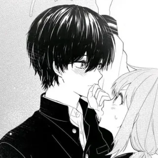 🖤 アニメ, マンガ, 恋愛, 学校, カップル telegram sticker