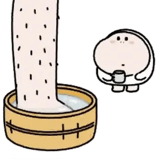 💬 cartoon, character, bath, spa, relaxation, cute telegram sticker