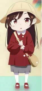 ❤️ Chizuru Ichinose Rent-A-Girlfriend Anime, Chibi, Mignon, Uniforme scolaire, Kawaii, Rent-A-Girlfriend whatsapp sticker