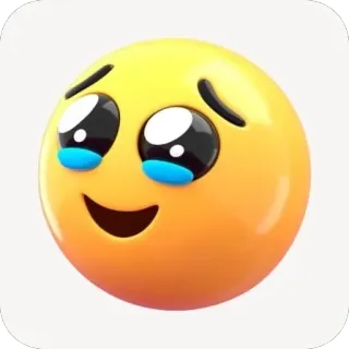 🥺 Emoji, Smiley, Felice, Triste, Lacrime telegram sticker