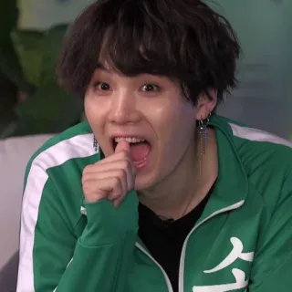 🍃 Suga Suga, BTS, Min Yoongi, Kpop, Koreaans, Zanger, Rapper, Idool telegram sticker