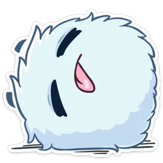 😵 可爱, 毛茸茸, 卡通, 动物, 魄罗 telegram sticker