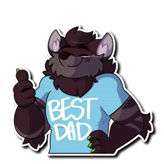 🥇 BEST DAD telegram sticker