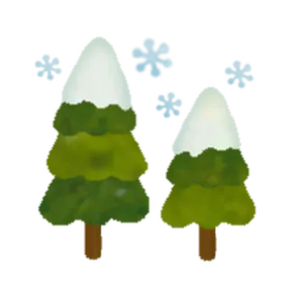 🎄 деревья, зима, снег, природа, на улице, пейзаж telegram sticker