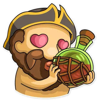 😍 โจรสลัด, แอลกอฮอล์, ความรัก, การ์ตูน, ดื่ม, ยา, รัม whatsapp sticker