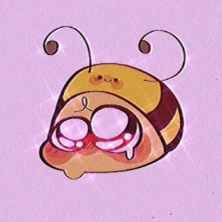 💖 ong, dễ thương, động vật, kawaii, hoạt hình telegram sticker