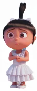 😔 Agnes Despicable Me Cartoon, Mädchen, Animation, Figur, Agnes telegram sticker