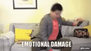 🎈 EMOTIONAL DAMAGE traumatisme émotionnel, Meme, drôle, Internet telegram sticker