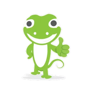 👍 lagarto, polegar para cima, verde, desenho animado, animal, réptil, mascote, ok whatsapp sticker