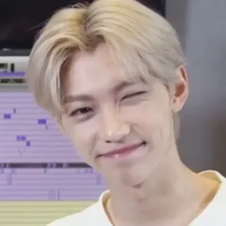 😉 Felix K-pop, Idol, Stray Kids, Piosenkarz, Gwiazda, Męski telegram sticker