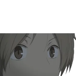 😨 Animé, Yeux, Dessin animé telegram sticker