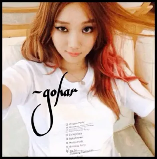 💋 gohar 여자, 사람, 셀카, 패션, 소녀 telegram sticker