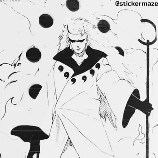 👽 Madara Uchiha Naruto 마다라, 우치하, 나루토, 애니메이션, 만화, 일본 애니 telegram sticker