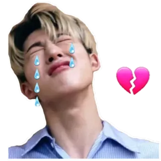 😭 piangere, triste, emotivo, cuore spezzato, lacrime whatsapp sticker