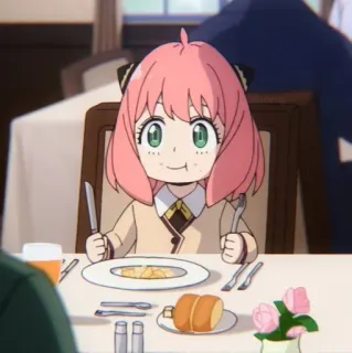 😋 Anya Forger Spy x Family anime, spy x family, anya, forger, manger, mignon telegram sticker