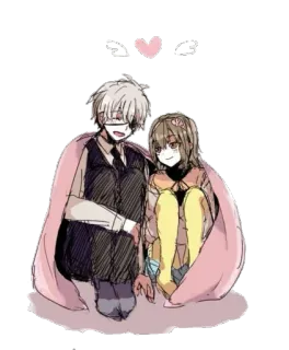 💑 Anime, Paar, Liebe, Zuneigung, Cartoon telegram sticker