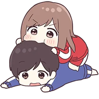 ❤️ アニメ, 可愛い, カップル, 漫画, かわいい telegram sticker