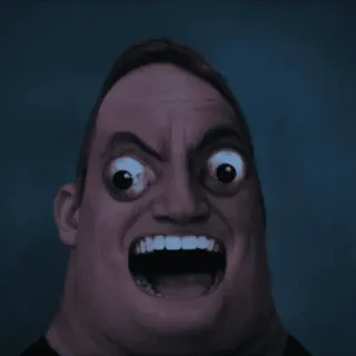 😡 Mr. Incredible The Incredibles Мем, В шоке, Широко открытые глаза, Мистер Исключительный telegram sticker