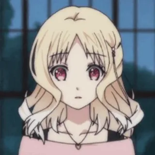 🗝 Yui Komori Diabolik Lovers Anime, Blonde, Fille, Personnage, Yui Komori whatsapp sticker