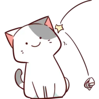 🙂 mèo, mèo con, dễ thương, thú cưng, động vật, tinh nghịch telegram sticker