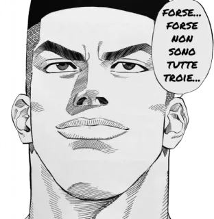 🤔 FORSE... FORSE... NON SONO TUTTE TROIE... manga, italian, offensive, slur telegram sticker