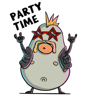 🤟 Dessin animé, Personnage, Sticker, Drôle, Cool, Lunettes de soleil étoile telegram sticker