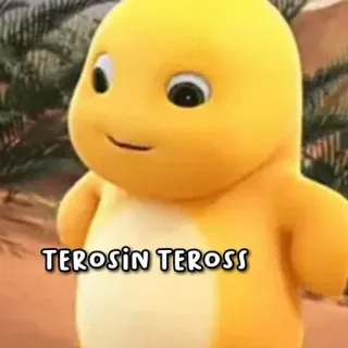 😩 TEROSIN TEROSS Cartoon, Dinosaurier, Gelb, Figur, Niedlich, Animiert telegram sticker