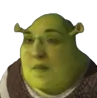 👽 Shrek shrek, ogre, funny, meme, dreamworks, parody, cartoon, movie telegram sticker