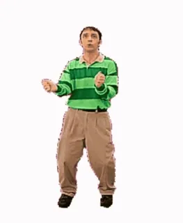 🕺 Steve Burns Blue's Clues Kindersendung, Moderator, Nickelodeon, 90er, TV telegram sticker