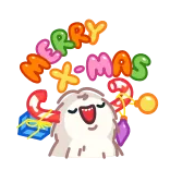 🎄 животное, подарок, конфета, милый, праздник, праздник telegram sticker