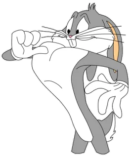 💪 Bugs Bunny Dibujos animados, Conejito, Conejo, Looney Tunes, Animación telegram sticker