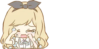 😭 울음, 슬픔, 애니메이션, 감정적, 눈물 telegram sticker