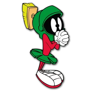 🙏 Marvin the Martian dibujos animados, espacio, warner bros, animación, marciano whatsapp sticker