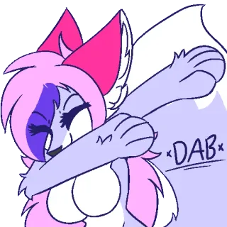 🙅 DAB Dab, Tanz, Cartoon, Fuchs, Tier telegram sticker