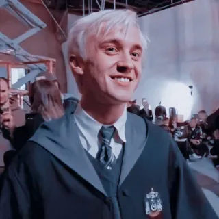 😺 Draco Malfoy Harry Potter draco malfoy, harry potter, slytherin, bruxo, magia telegram sticker
