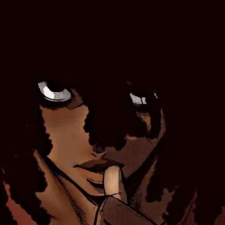 🦔 woman, portrait, finger, lips, serious whatsapp sticker