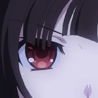 🍷 anime, eye, girl, red eyes telegram sticker