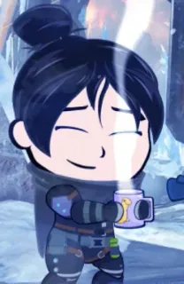 ☺️ Wraith Apex Legends wraith, apex legends, video game, character, cute, sticker telegram sticker