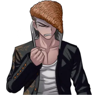 😰 Mondo Owada Danganronpa Anime, Danganronpa, Mondo Owada telegram sticker