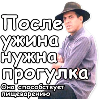 🚶 После ужина нужна прогулка
Она способствует пищеварению Spaziergang, Verdauung, Abendessen, Freizeit, Russisch, Zitat telegram sticker