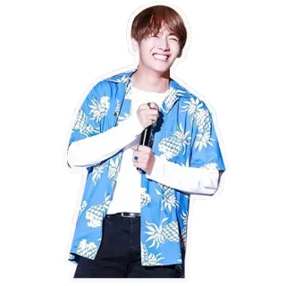😆 V kpop, idol, cantante, musicista, v, taehyung, bts telegram sticker